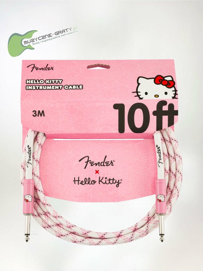 Fender Hello Kitty White:Pink Kabel 3m