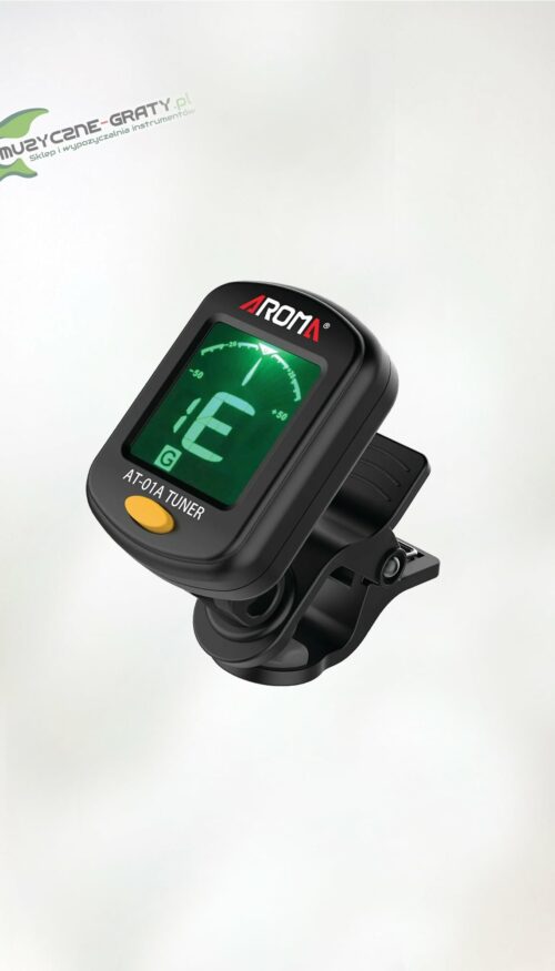 Tuner Aroma AT-01A, stroik gitarowy - chromatyczny, uniwersalny